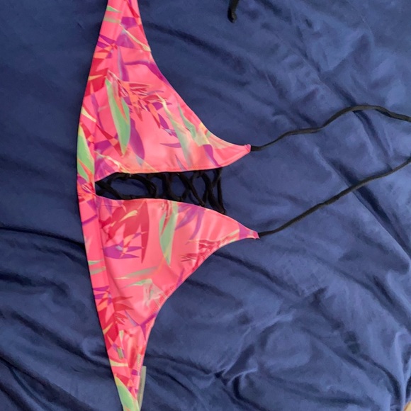 Pink halter bikini top - Picture 1 of 5